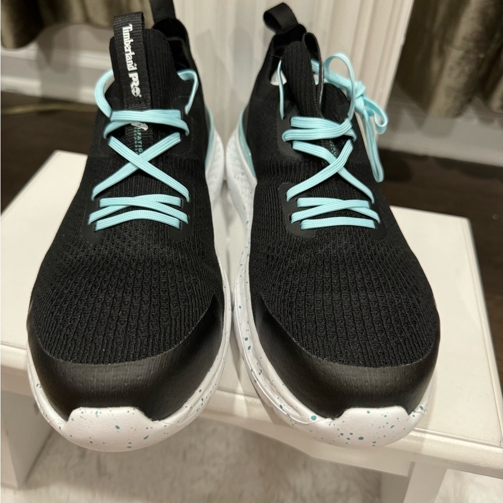 Timberland Pro Setra Womens Size
8 Shoes Black Turquoise Knit
Safety Toe . - Picture 1 of 12